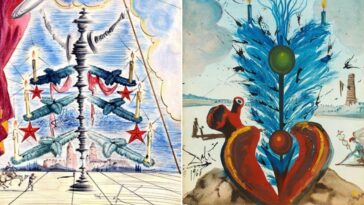 Salvador Dali's Christmas Cards for Hoechst Ibérica