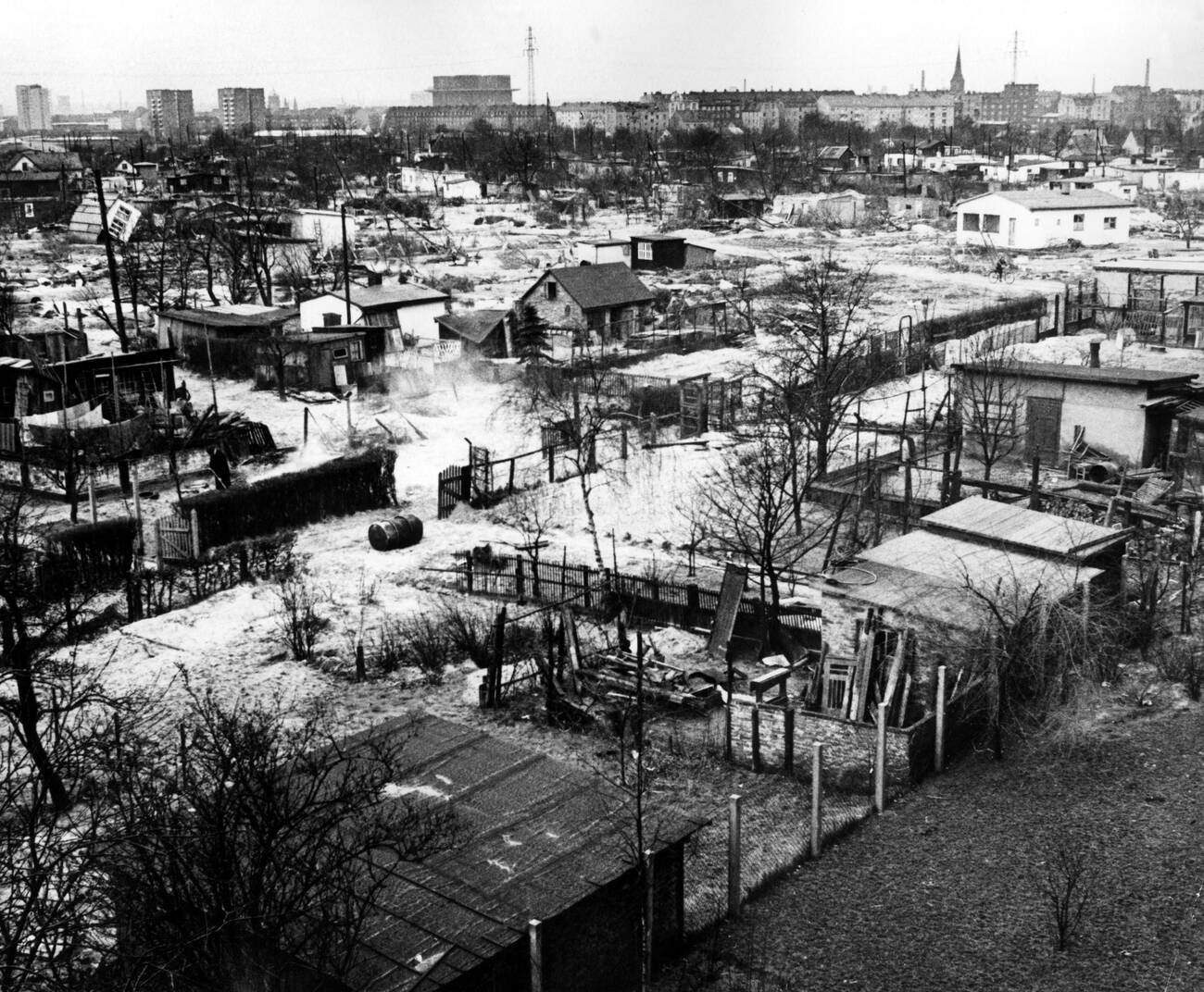 Flooded street during the North Sea Flood of 1962,