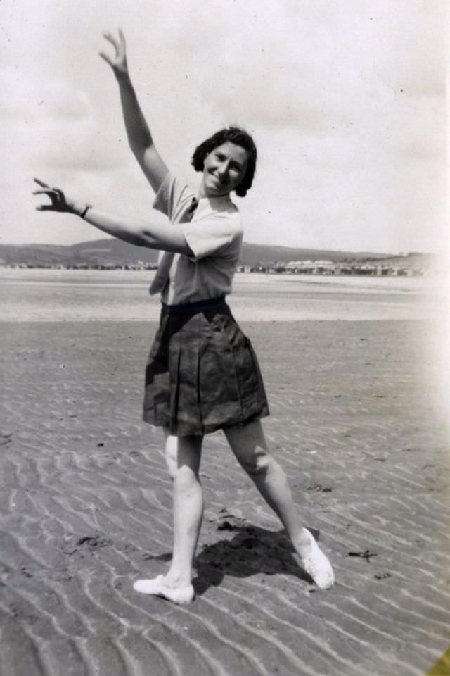 Reviving the Glamour: Vintage Found Photos of Cornwall's Dancing Girls in the 1930s