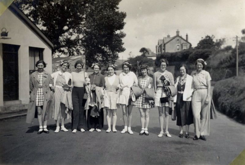 Reviving the Glamour: Vintage Found Photos of Cornwall's Dancing Girls in the 1930s