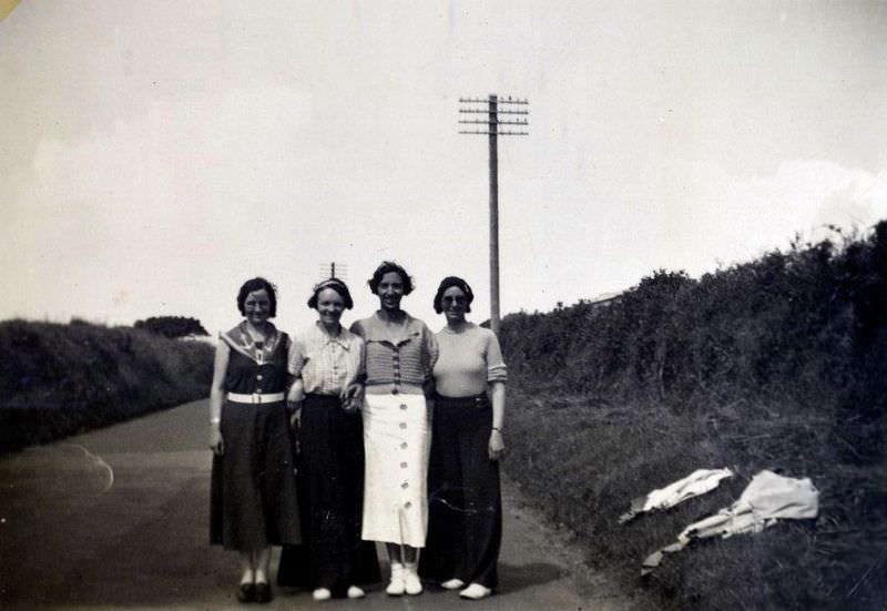 Reviving the Glamour: Vintage Found Photos of Cornwall's Dancing Girls in the 1930s