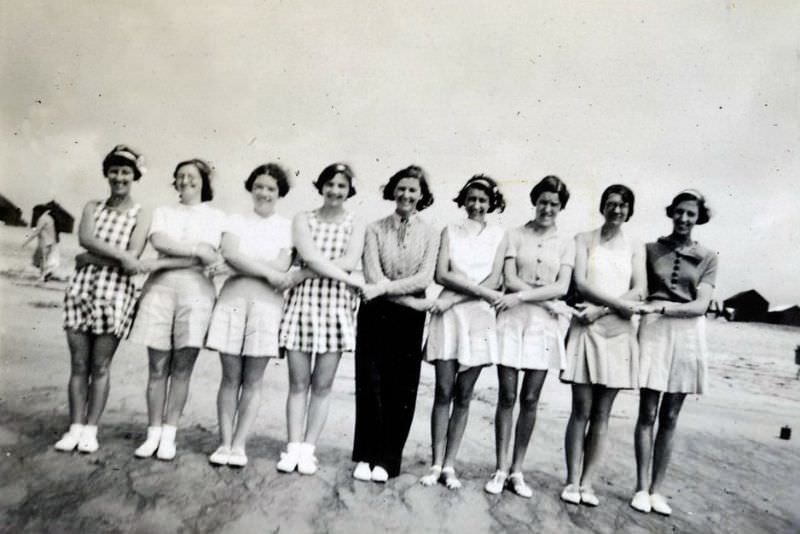 Reviving the Glamour: Vintage Found Photos of Cornwall's Dancing Girls in the 1930s