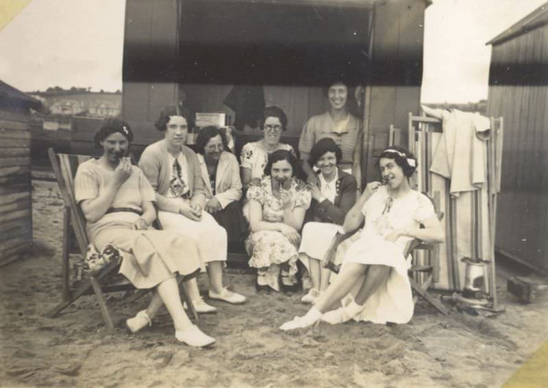 Reviving the Glamour: Vintage Found Photos of Cornwall's Dancing Girls in the 1930s