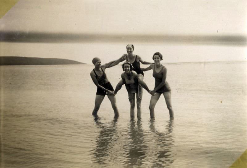 Reviving the Glamour: Vintage Found Photos of Cornwall's Dancing Girls in the 1930s