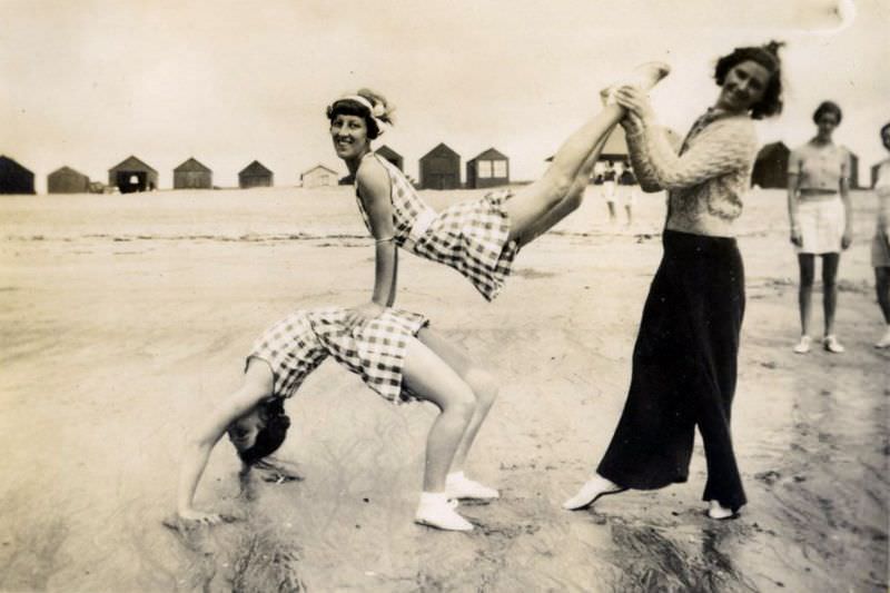 Reviving the Glamour: Vintage Found Photos of Cornwall's Dancing Girls in the 1930s