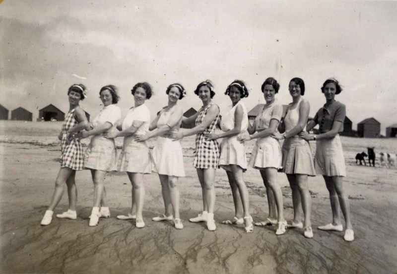 Reviving the Glamour: Vintage Found Photos of Cornwall's Dancing Girls in the 1930s