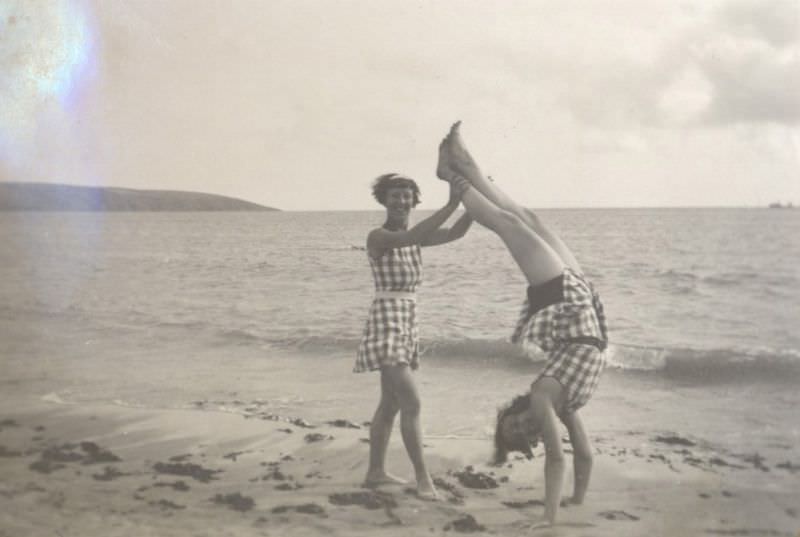 Reviving the Glamour: Vintage Found Photos of Cornwall's Dancing Girls in the 1930s