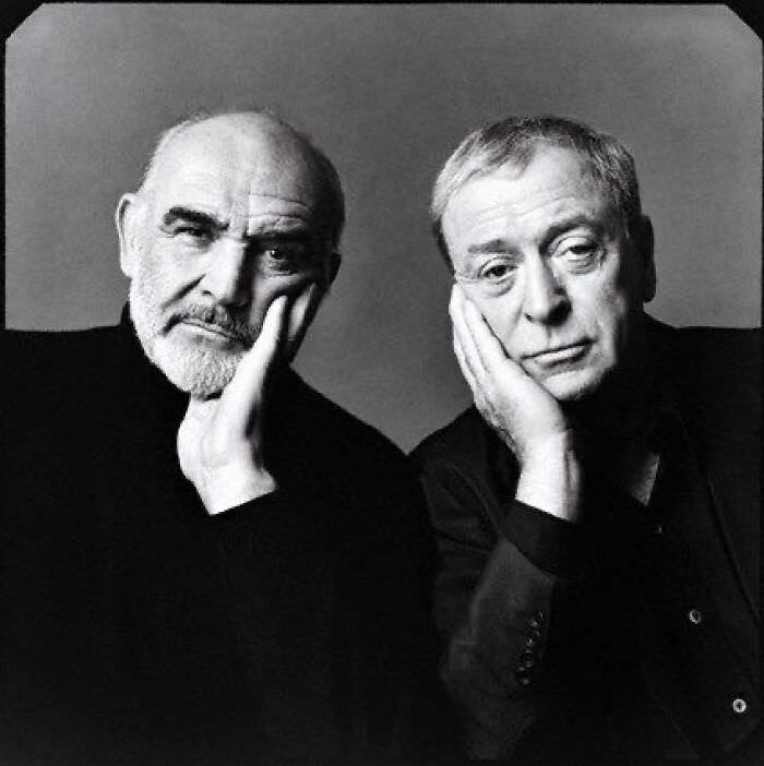 Sean Connery & Michael Caine by Michael O'Neill for Vanity Fair