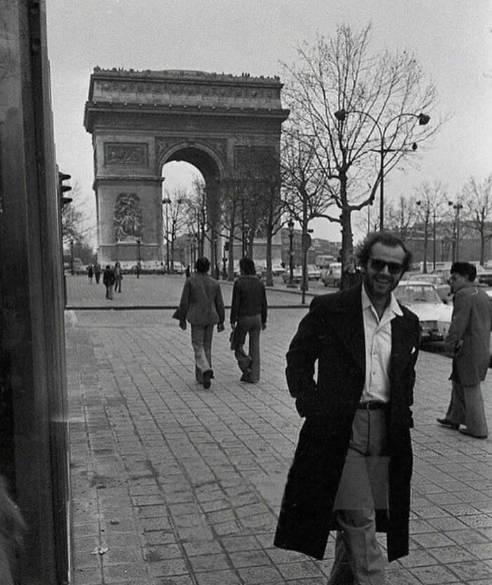 Jack Nicholson in Paris in 1975