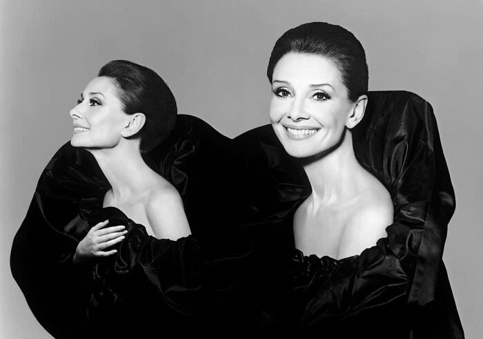 Audrey Hepburn for Revlon’s “Most Unforgettable Women in the World” campaign, photos by Richard Avedon, New York, 1988