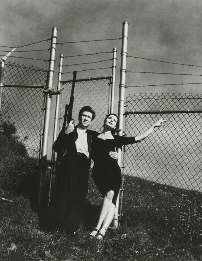 David Lynch and Isabella Rossellini by Helmut Newton, 1988