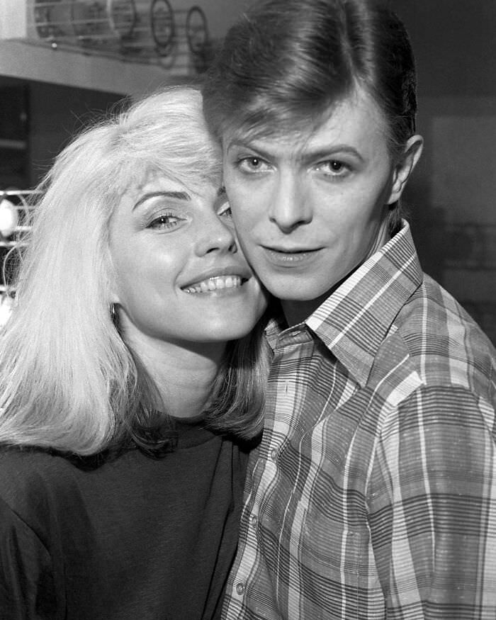 Debbie Harry and David Bowie