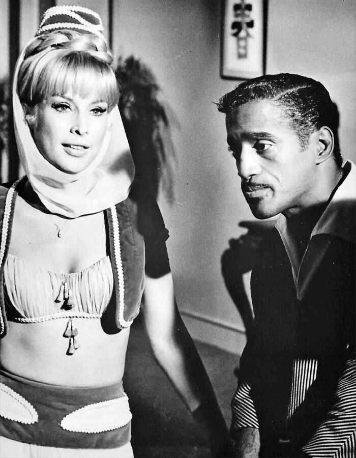 Barbara Eden and Sammy Davis Jr.