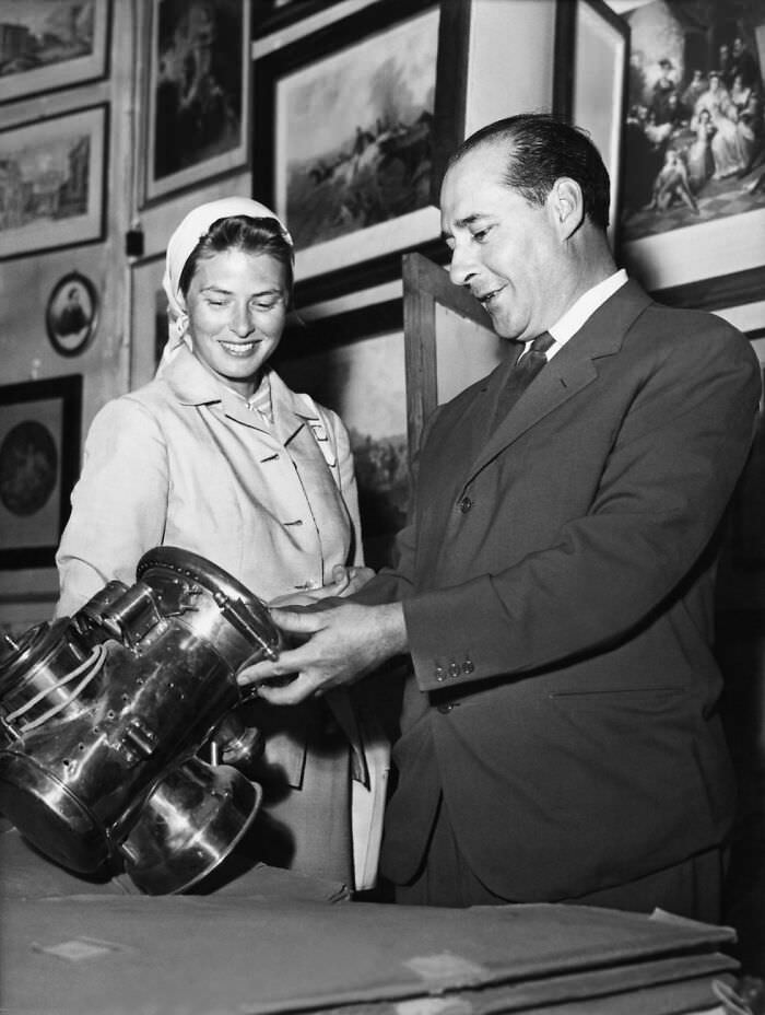 Ingrid Bergman and Roberto Rossellini