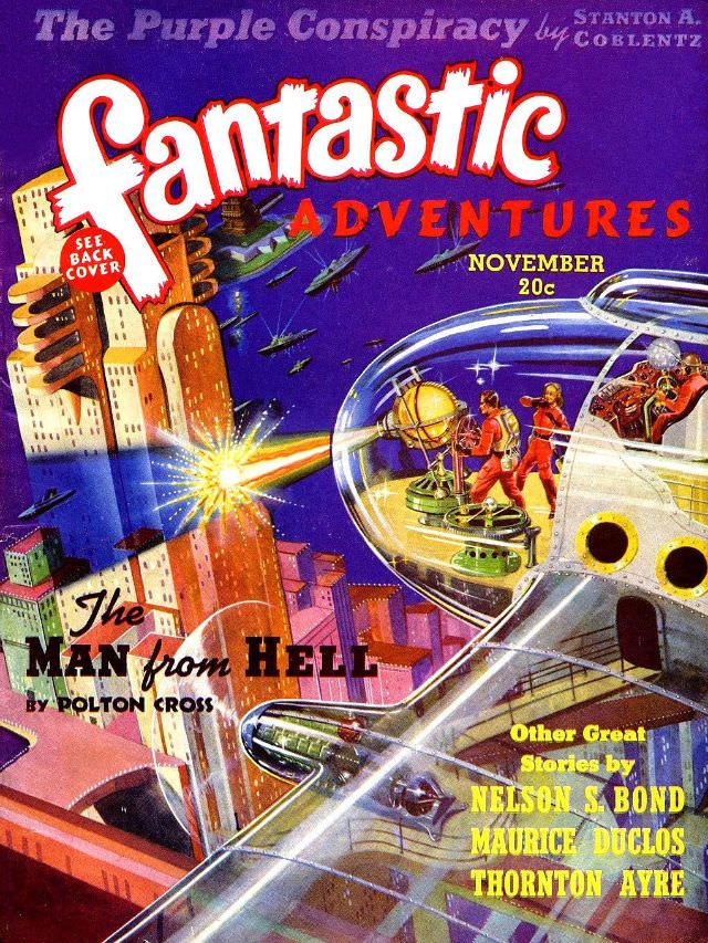 Fantastic Adventures cover, November 1939
