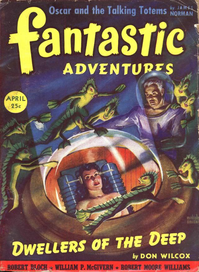 Fantastic Adventures cover, April 1942