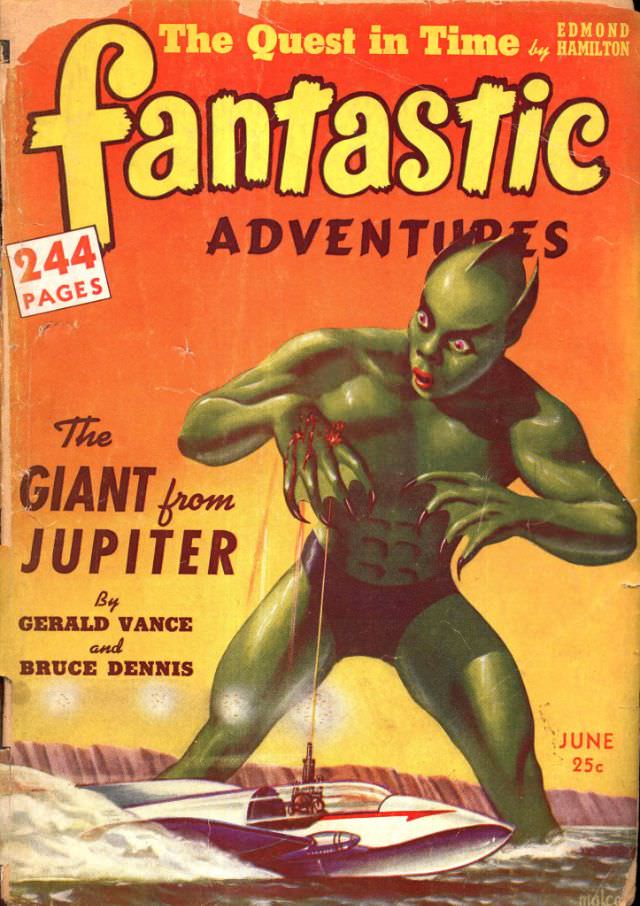 Fantastic Adventures cover, June 1942