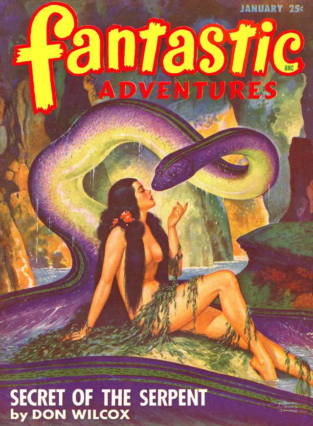 Fantastic Adventures cover, January 1948