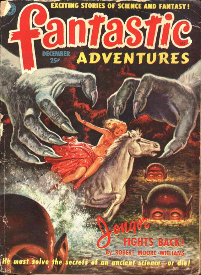 Fantastic Adventures cover, December 1951