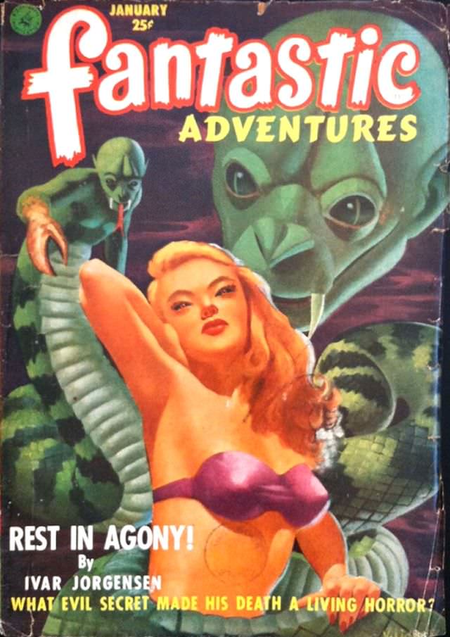 Fantastic Adventures cover, January 1952
