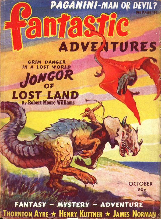 Fantastic Adventures cover, October 1940