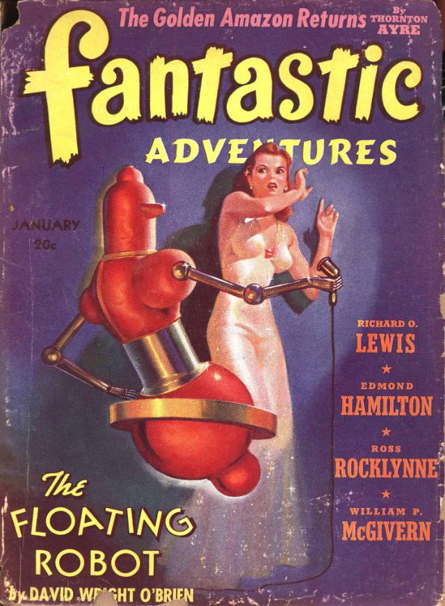 Fantastic Adventures cover, January 1941