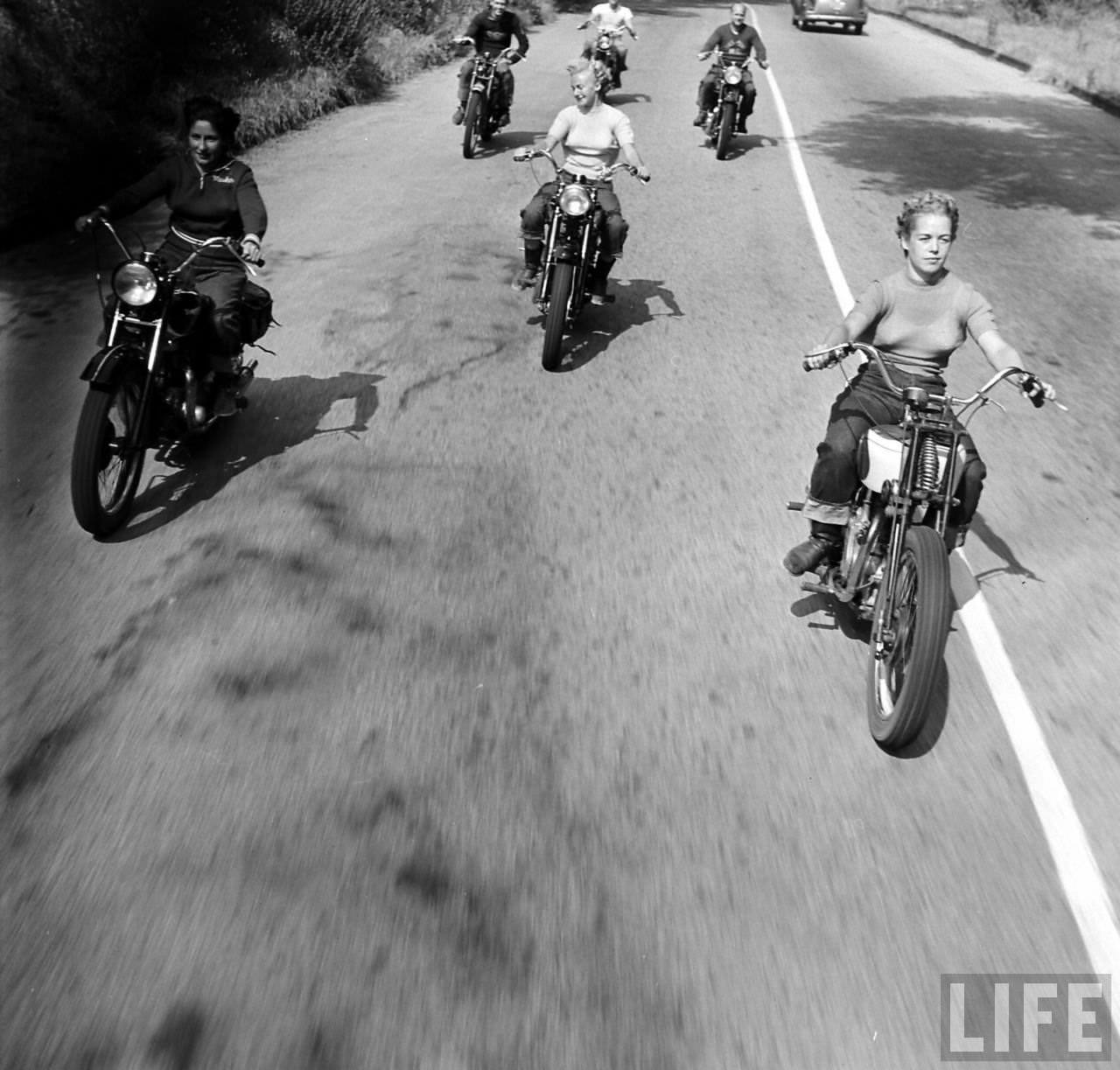 Pioneers of the Road: LIFE Magazine's Female Motorcyclists of 1949