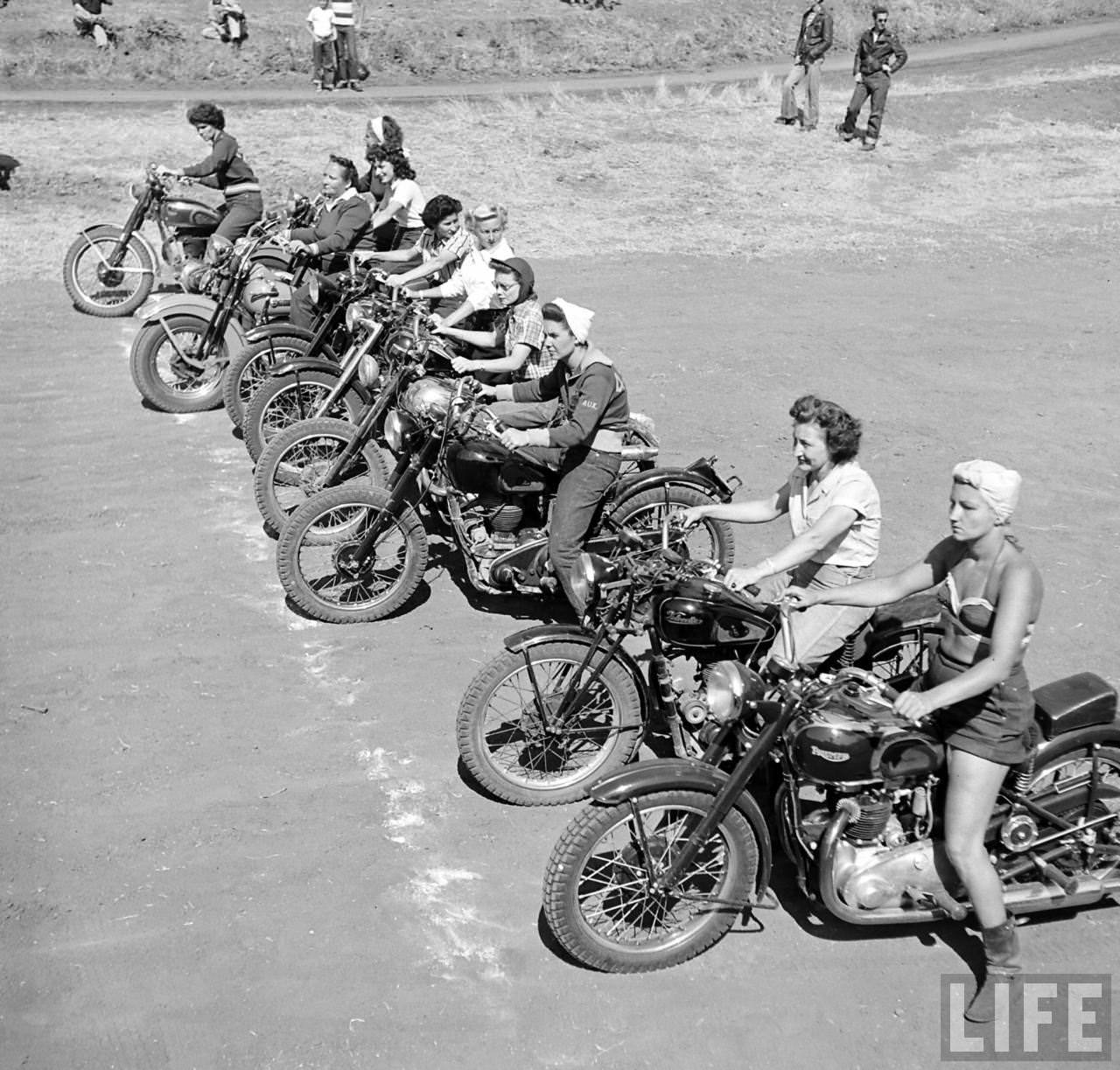 Pioneers of the Road: LIFE Magazine's Female Motorcyclists of 1949