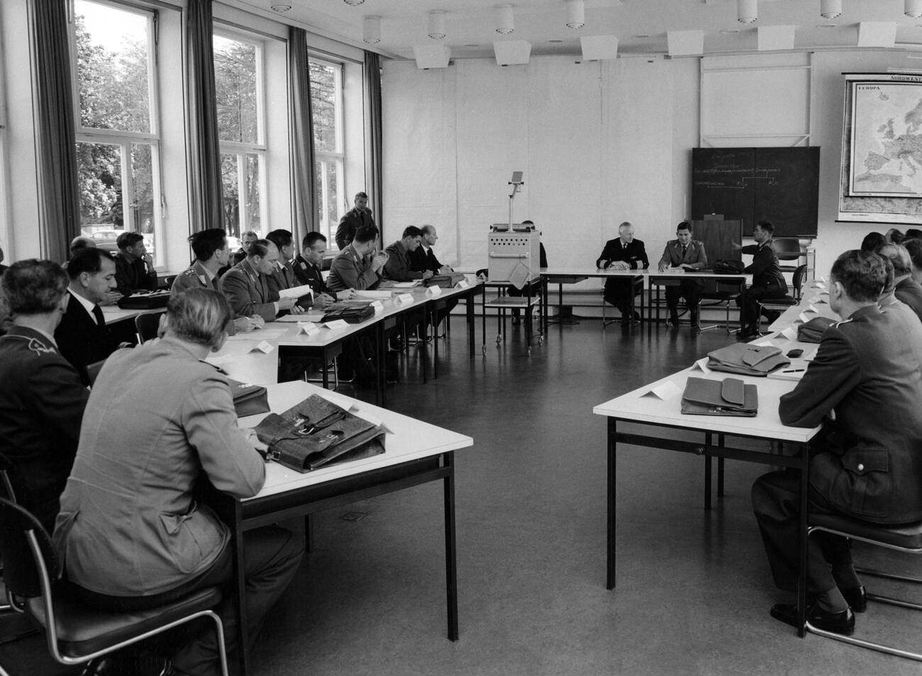 Classes at the Bundeswehr Command and Staff College in Hamburg.