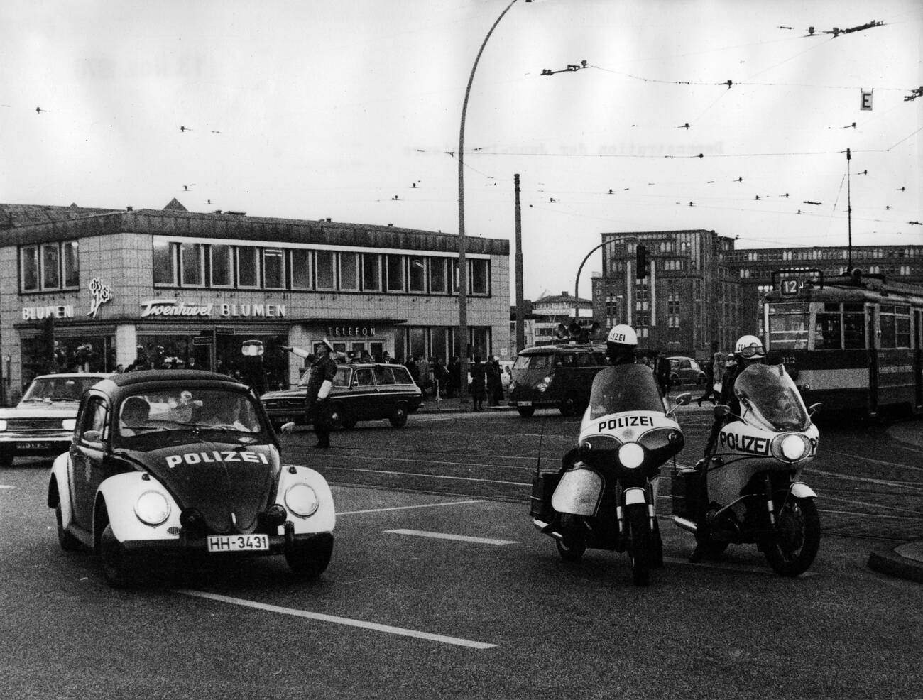 A demonstration of the Engeneer Youth in Hamburg, Germany on February 12, 1970.