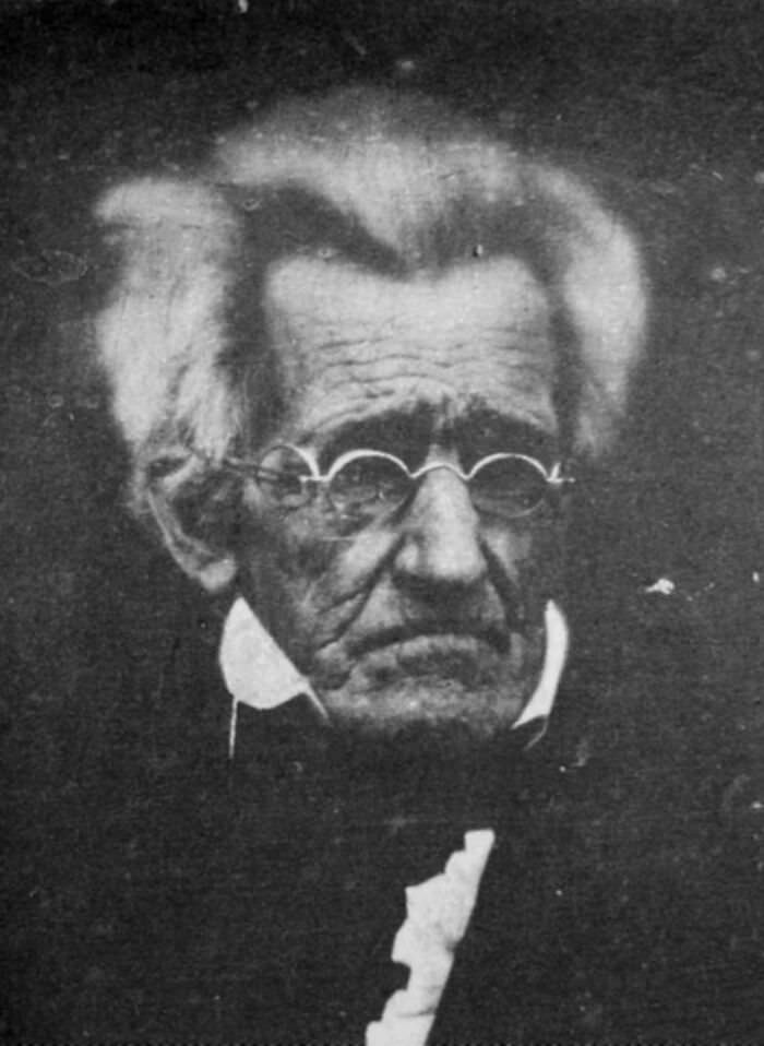 One of the last glimpses of President Andrew Jackson