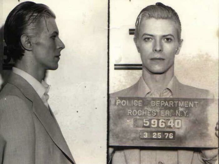 Bowie's Mugshot