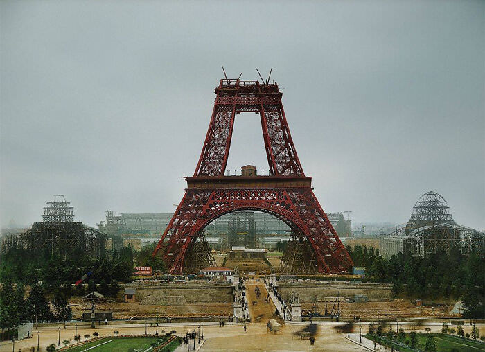 Building the Icon: Eiffel Tower Construction in 1888