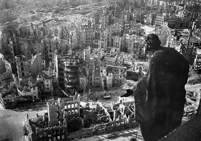 Devastation from Above: A View of Dresden after the Bombing