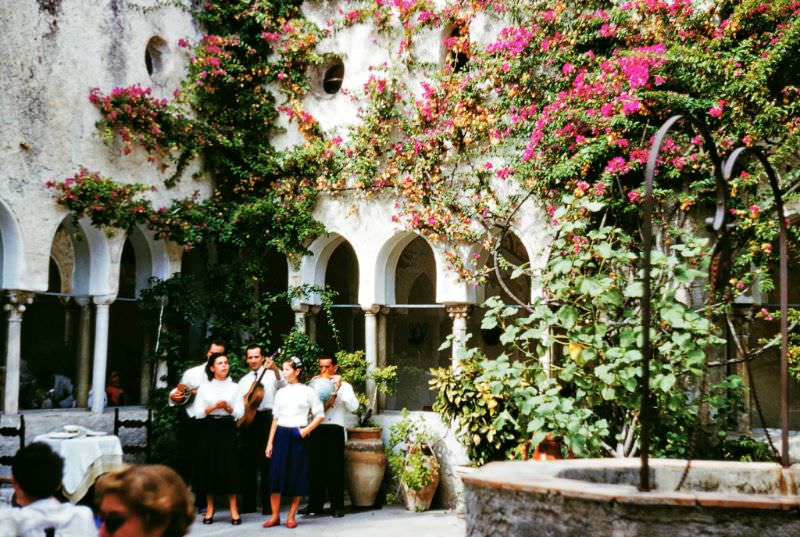 At the Hotel Luna Convento, Amalfi.