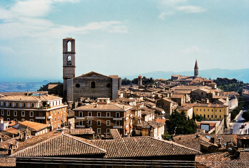 View from City Museum of San Domenico Basilica, Perugia