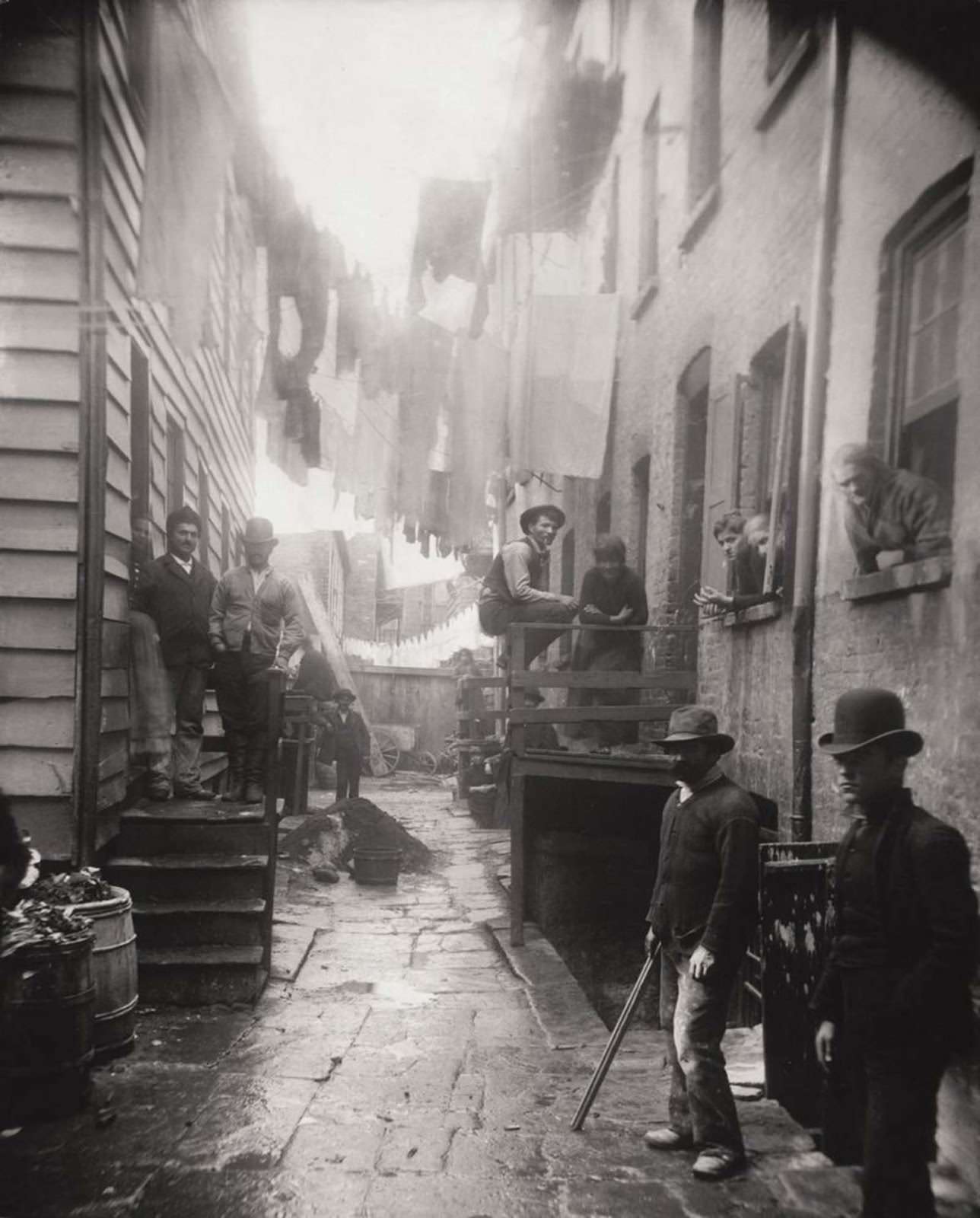 Bandit’s Roost, Mulberry Street, 1888