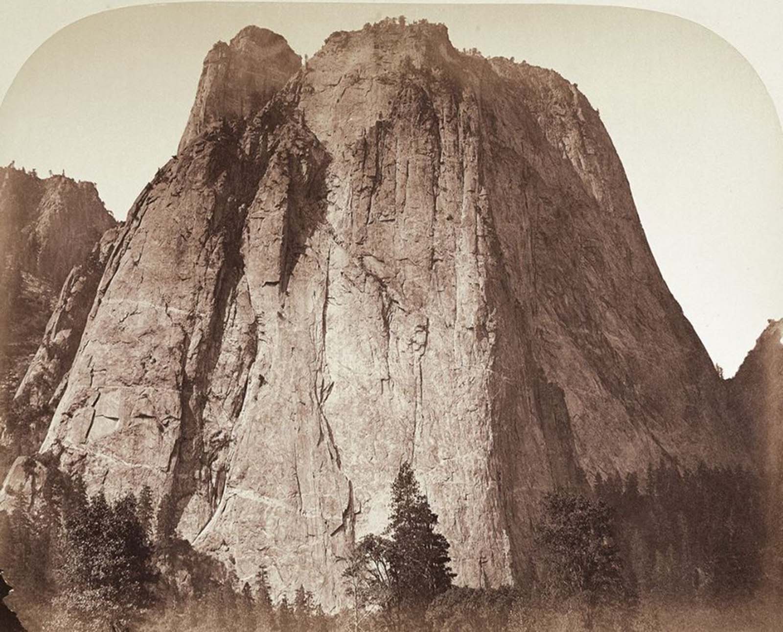 Cathedral Rock, Yosemite, 1861