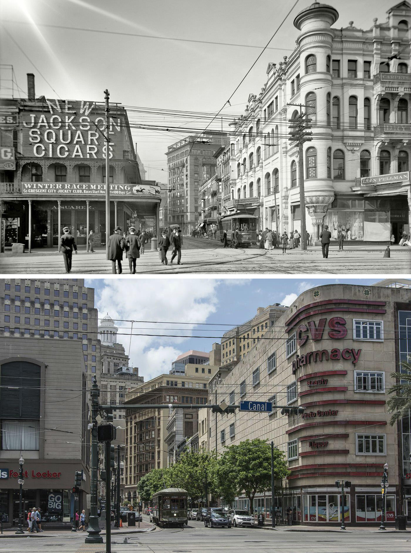 Canal and Carondolet, 1937 VS Canal and Carondolet, 2013