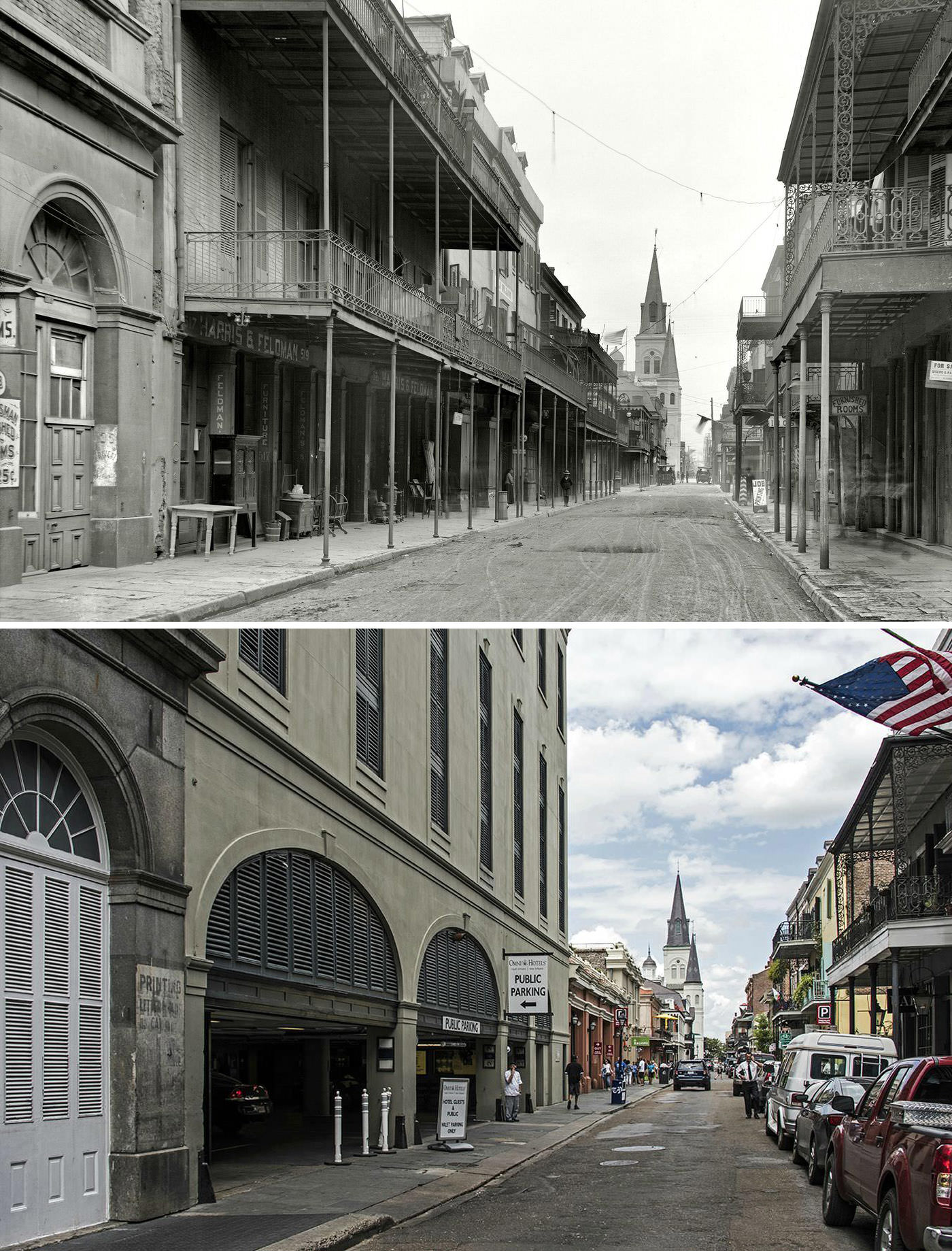 Chartres and St. Louis, 1906 VS Chartres and St. Louis, 2015