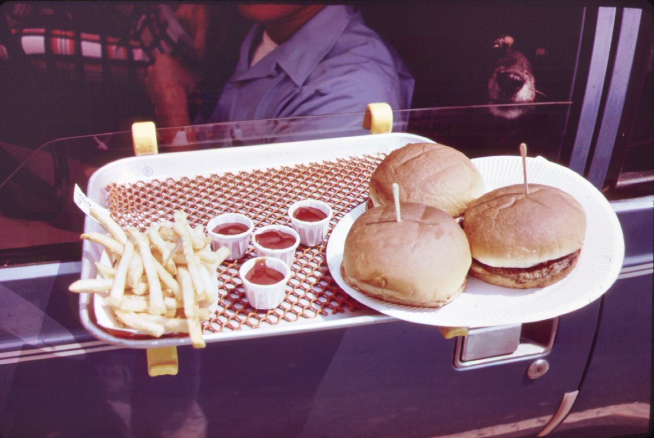Lunch in the car-hylan boulevard, staten island, 1970s