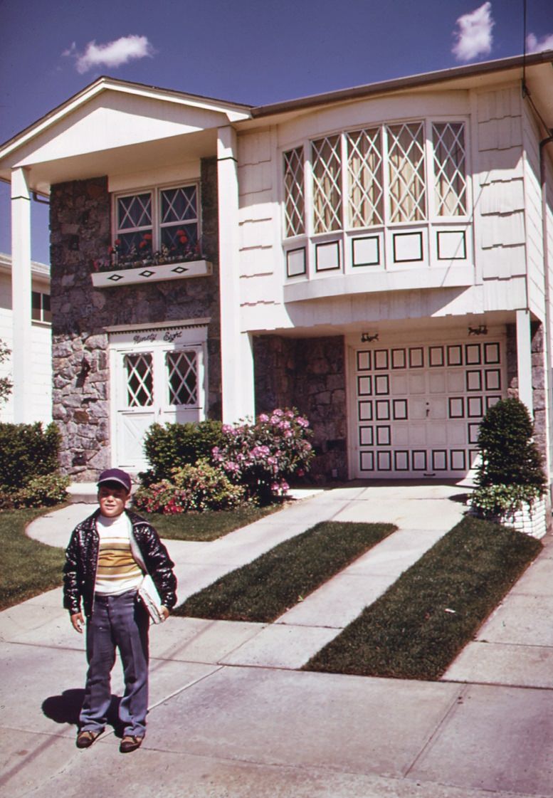 Recently built home on border of great kills park in staten island, 1970s