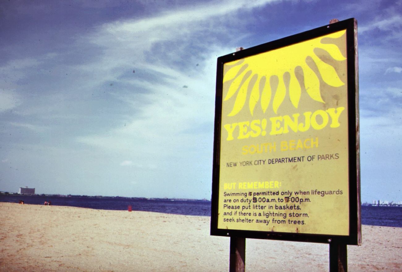 South beach, staten island, is safe for swimming, 1970s