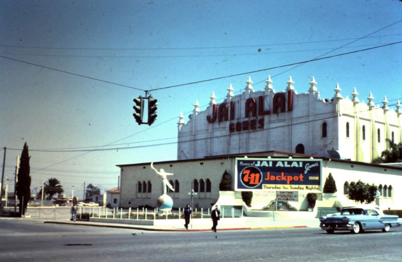 Jai Alai Frontón Palacio, Tijuana, Mexico, 1960