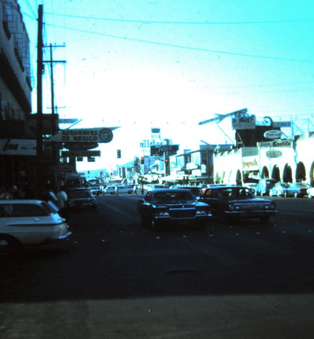 Downtown Tijuana, Mexico, 1968