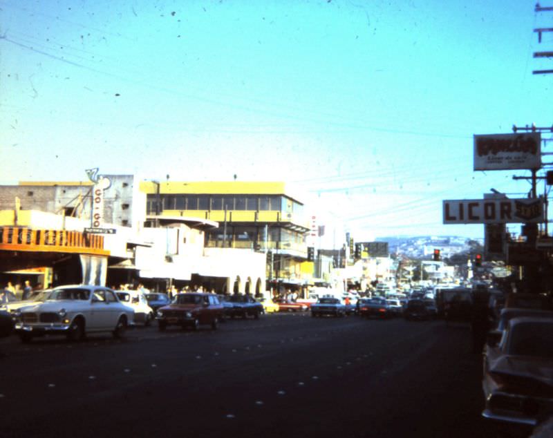 Downtown Tijuana, Mexico, 1968