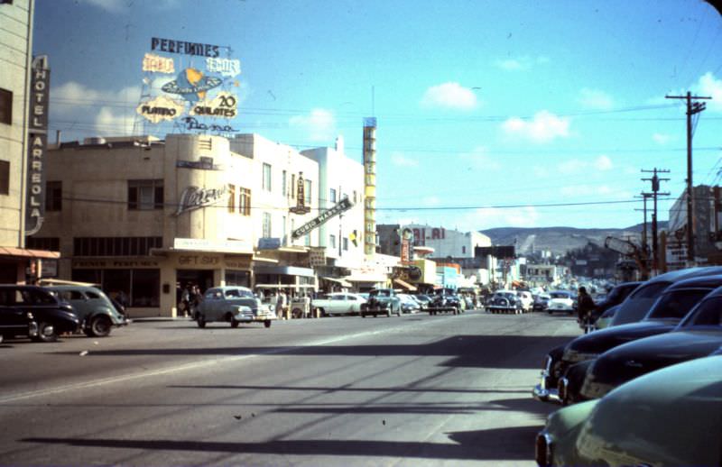 Tijuana street scenes, Mexico, 1960s