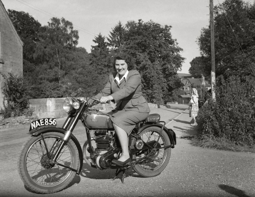 Bsa motorcycle, england, 1947