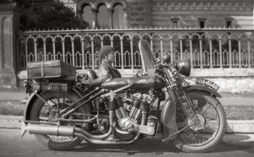 Coventry-eagle flying 8 motorcycle and sidecar in england