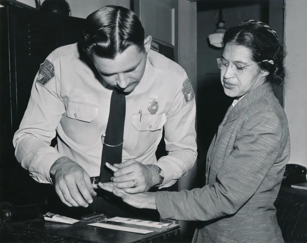 Rosa Parks' Indictment and Fingerprinting, 1956